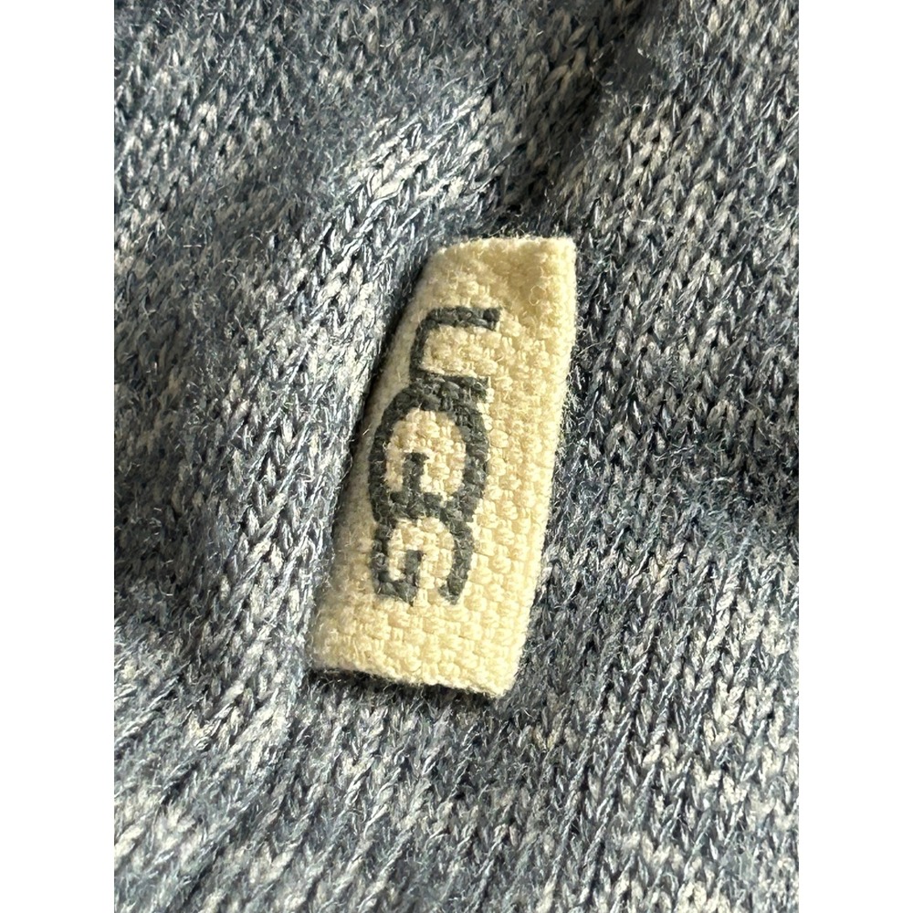 UGG Womens Blue Heathered EcoVero Viscose Drawstring Hem Sweatshirt XS 1117993 - Picture 8 of 9